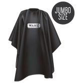 WAHL POLYESTER HAIRCUTTING CAPE BLACK JUMBO SIZE 3012