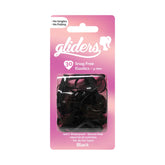 GLIDERS 30 SNAG FREE HAIR ELASTICS 4MM BLACK