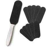 ARTISTS CHOICE STAINLESS STEEL FOOT FILE & REPLACEMENT PADS