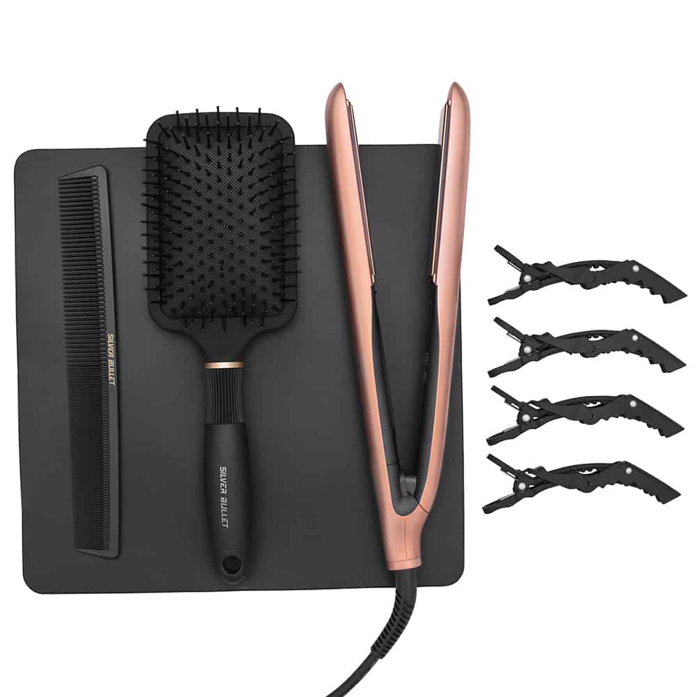 SILVER BULLET TITANIUM 230 SUPERNOVA ROSE GOLD HAIR STRAIGHTENER Hover Image