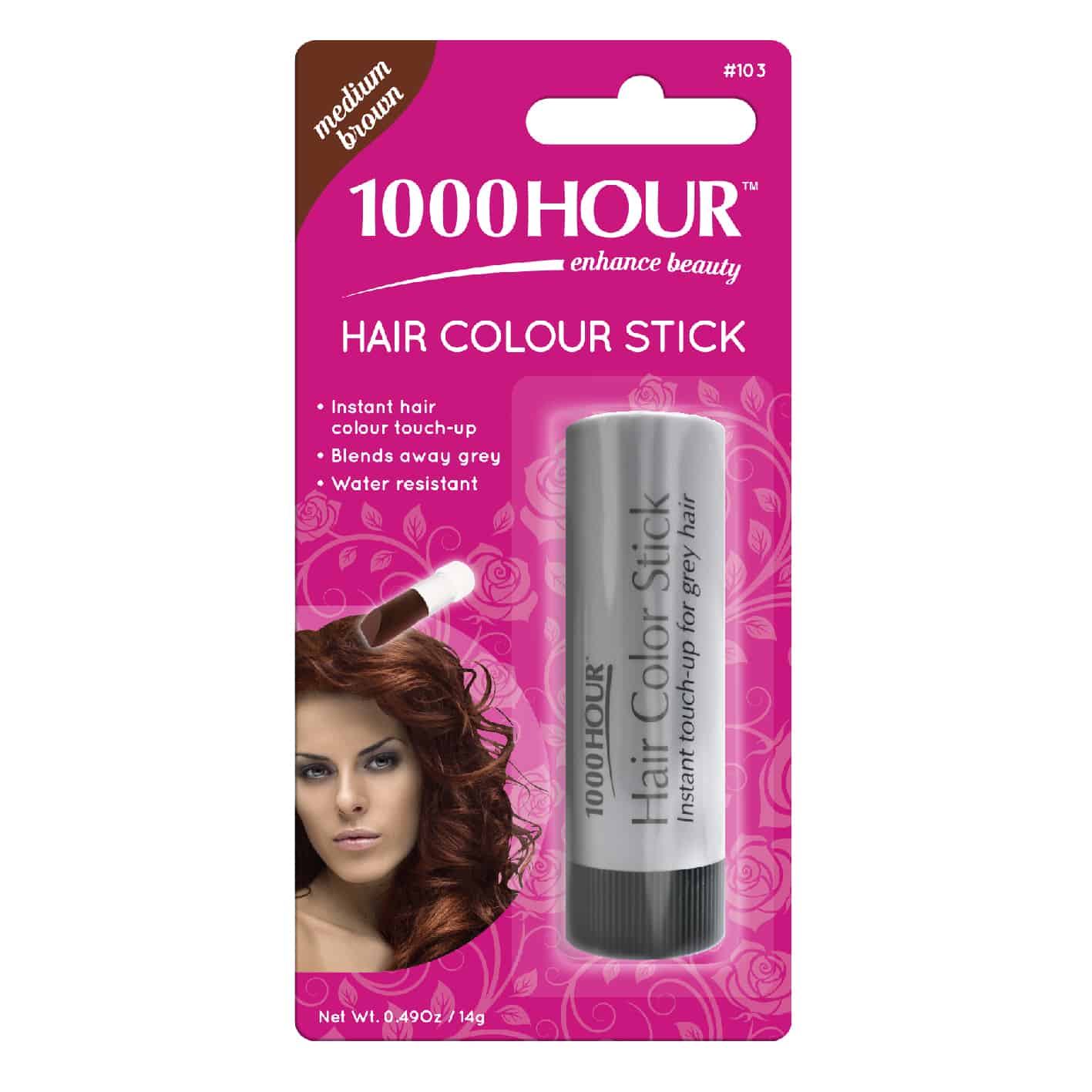 1000 HOUR HAIR COLOUR STICK - MEDIUM BROWN