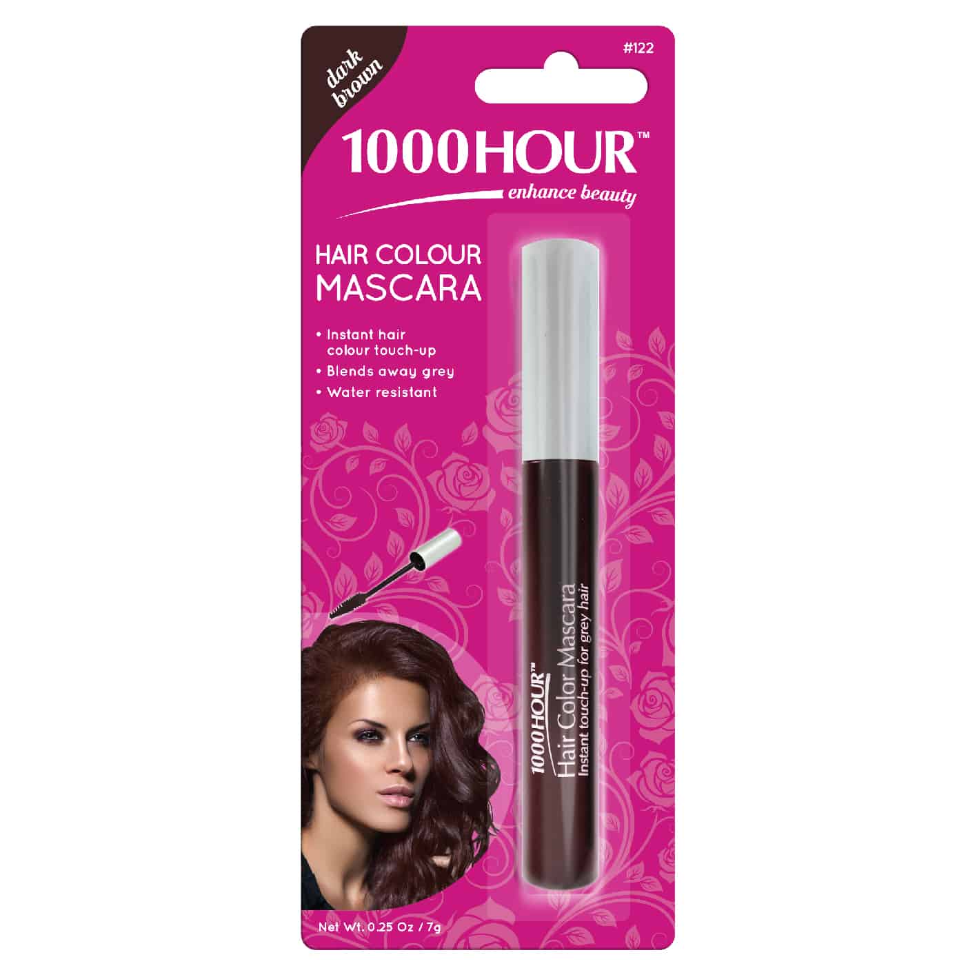 1000 HOUR HAIR COLOR MASCARA - DARK BROWN