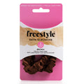 FREESTYLE SATIN SCRUNCHIE 2PC BROWN