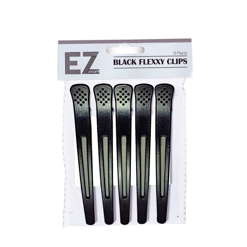 EZ ESSENTIALS FLEXXY CLIPS 6 PACK - BLACK