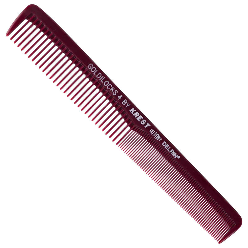 KREST GOLDILOCKS #4 BURGUNDY CUTTING COMB