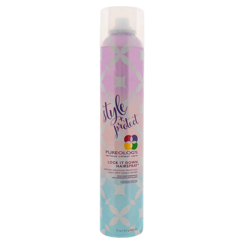 PUREOLOGY STYLE + PROTECT LOCK IT DOWN HAIRSPRAY 312GM