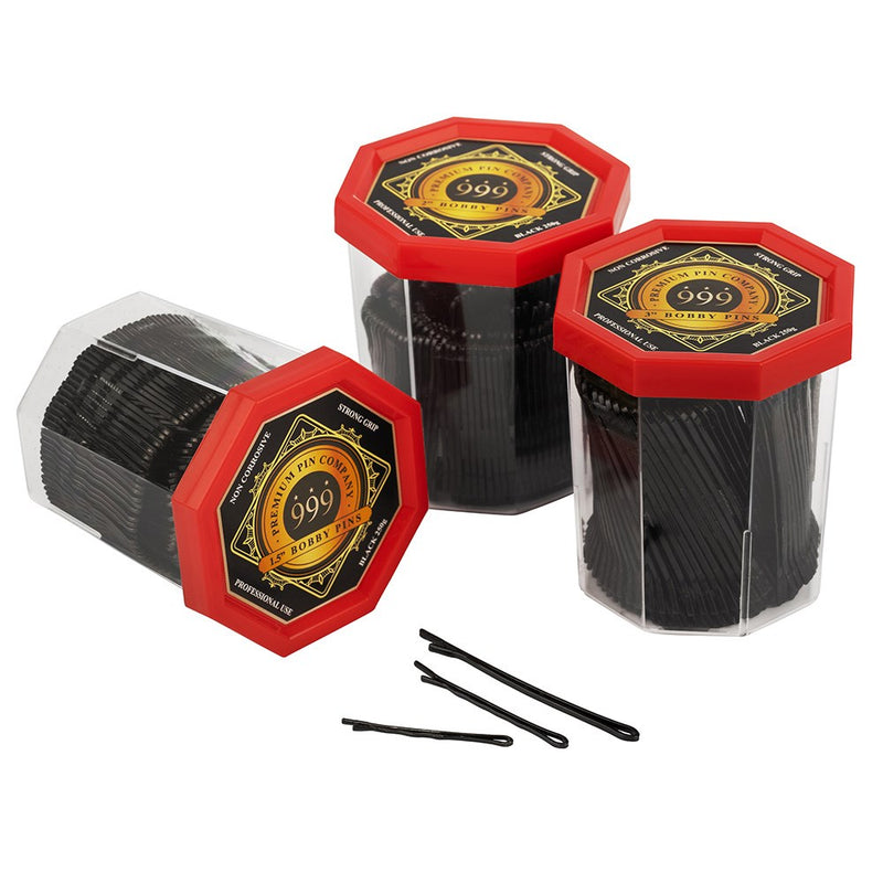 PREMIUM PIN COMPANY 999 2" BOBBY PINS BLACK