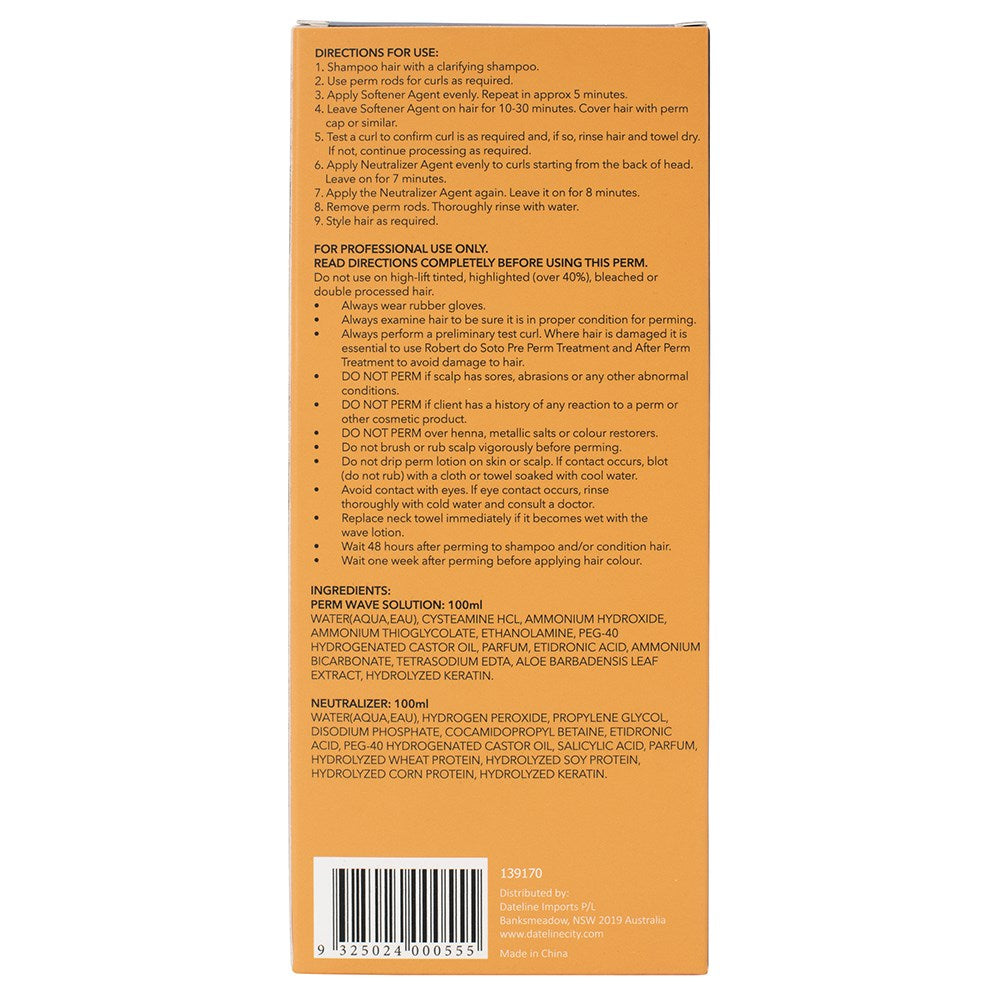 ROBERT DE SOTO iPERM ACID PERM FOR COLOURED/DAMAGED HAIR Hover Image