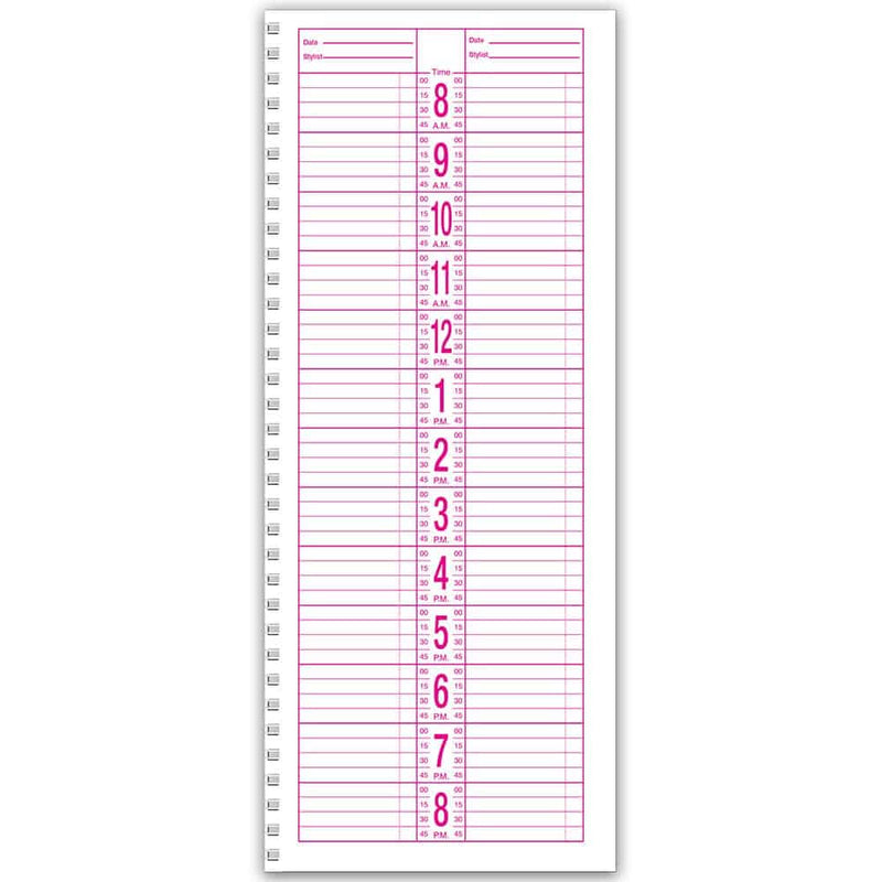 BLACK2BLONDE 2 COLUMN APPOINTMENT BOOK