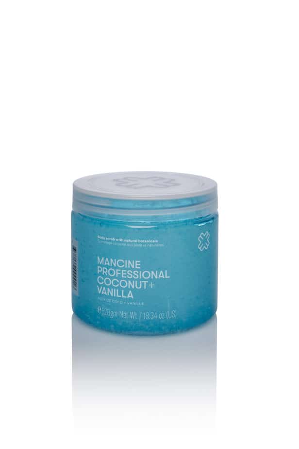 MANCINE COCONUT &amp; VANILLA HOT SALT SCRUB 520G