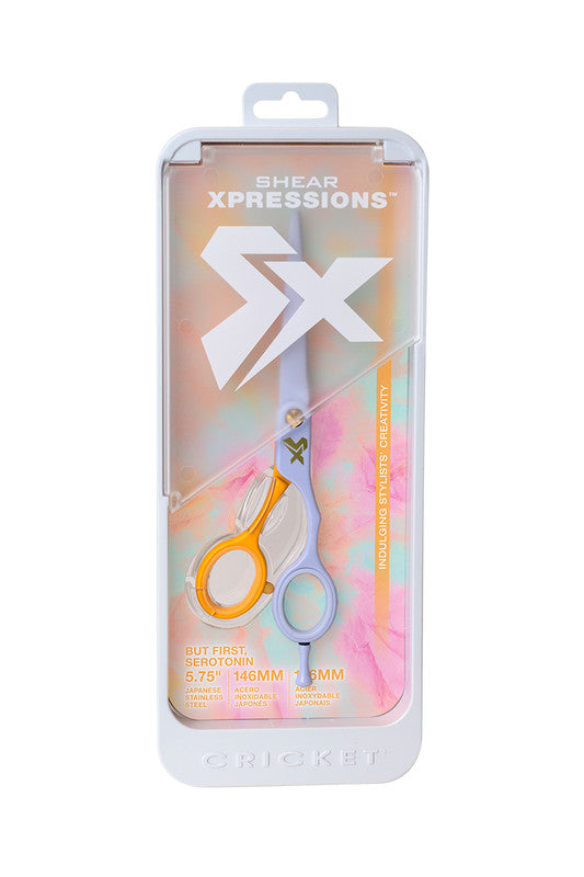 CRICKET SHEAR XPRESSIONS SCISSORS 5.75" - BUT FIRST SEROTONIN