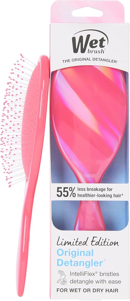 WET BRUSH PRO PRISMATIC GLOW PINK ORIGINAL DETANGLER