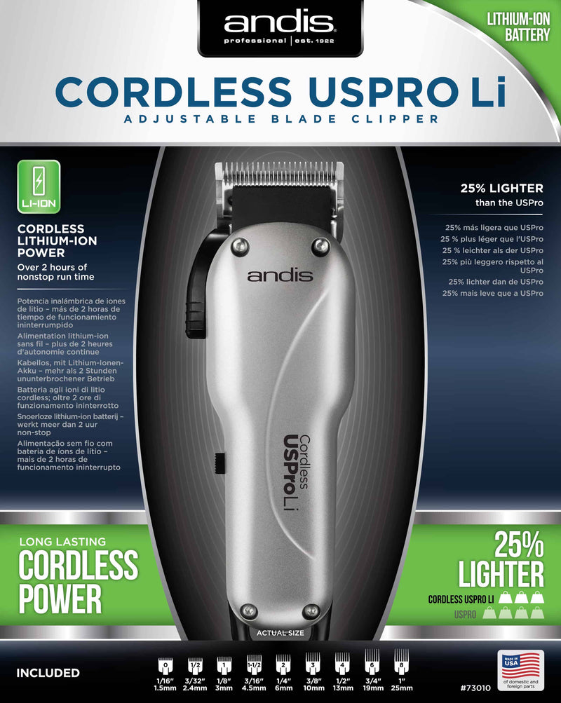 ANDIS CORDLESS USPRO Li PROFESSIONAL CLIPPER