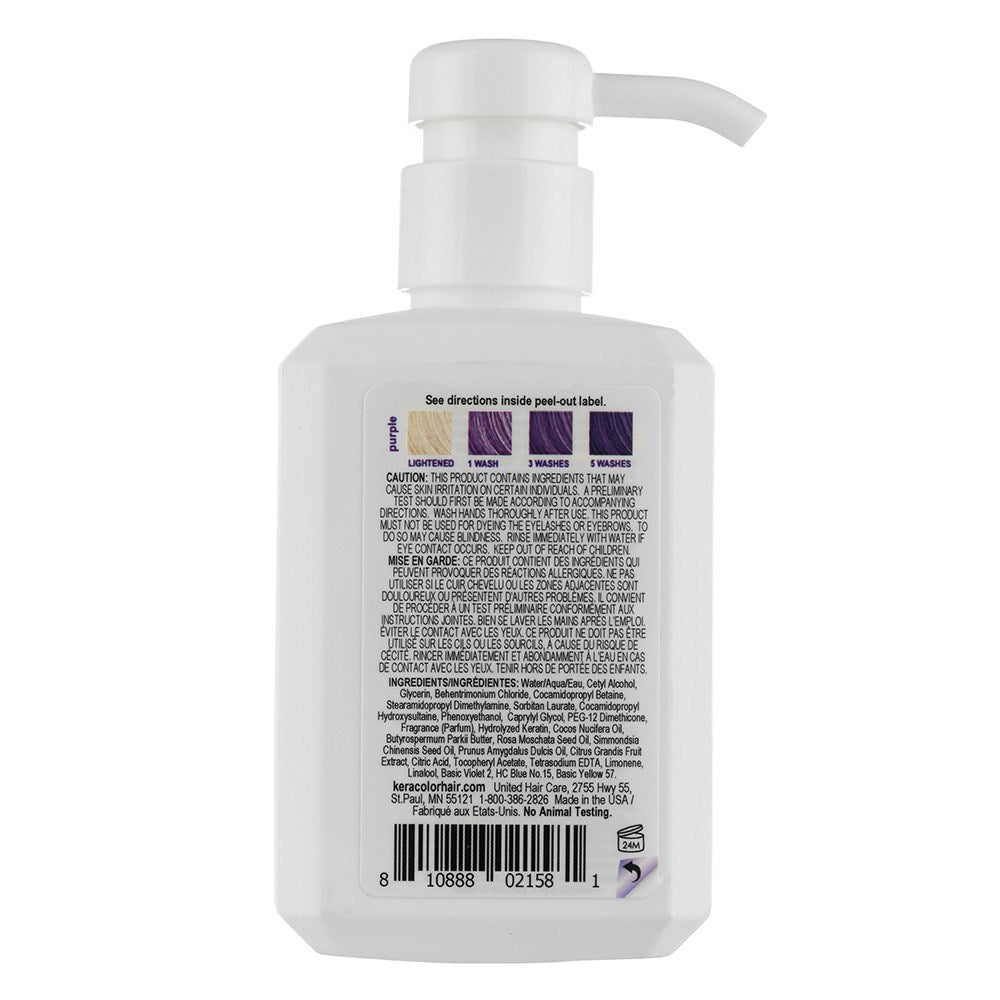 KERACOLOR COLOR CLENDITIONER COLORING SHAMPOO PURPLE 355ML Hover Image