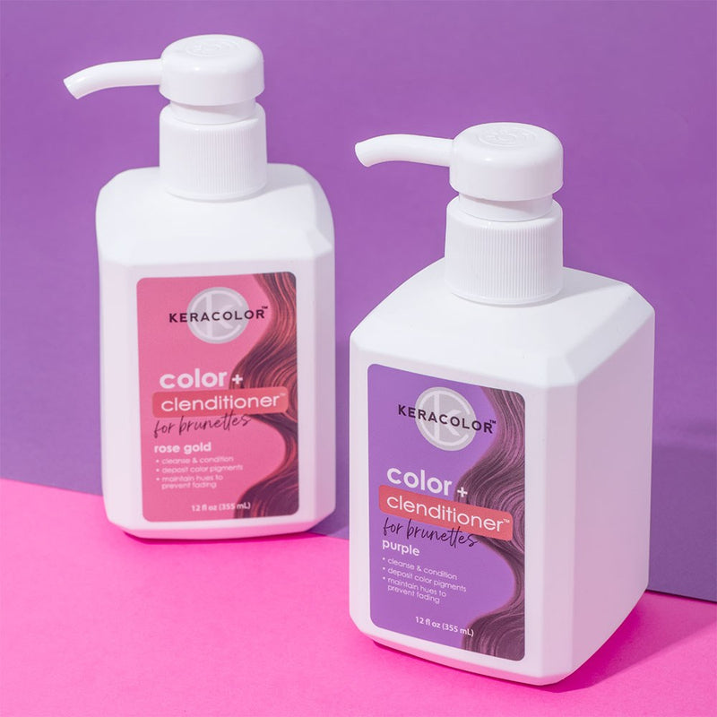 KERACOLOR COLOR CLENDITIONER FOR BRUNETTES PURPLE 355ML