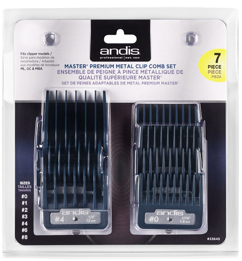 ANDIS MASTER PREMIUM METAL CLIP COMB SET