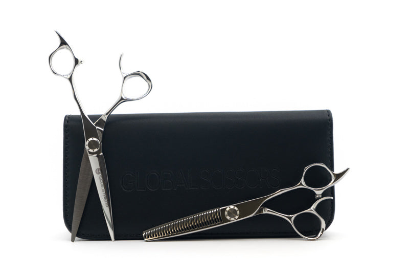 GLOBAL SCISSORS ASHLEY BUNDLE - 5.5 INCH OR 6 INCH SCISSOR AND 6 INCH THINNER