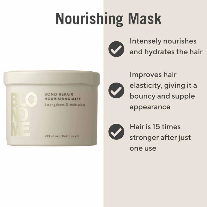 SCHWARZKOPF BLONDME BOND REPAIR NOURISHING MASK 500ML