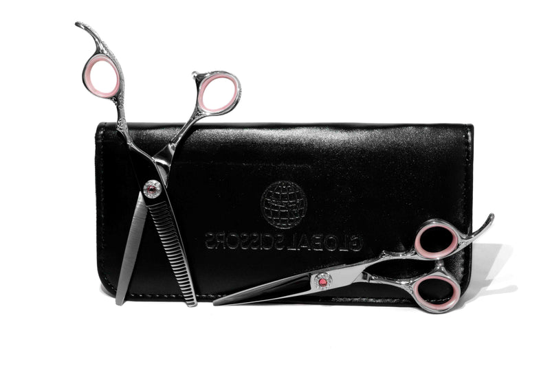 GLOBAL SCISSORS BLUSH BUNDLE - 6 INCH SCISSOR AND 6 INCH THINNER
