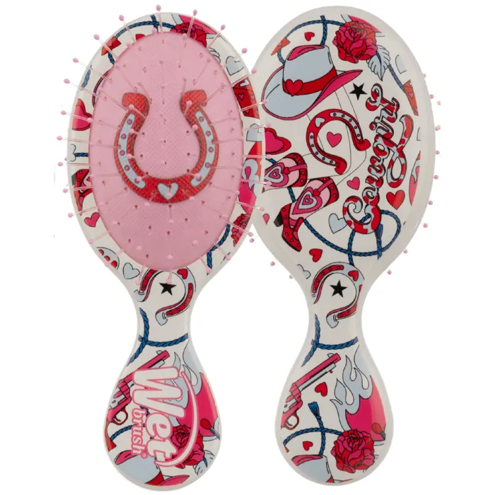 WET BRUSH MINI DETANGLER RODEO REBEL - COWBOY