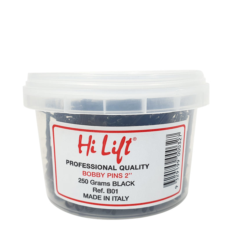 HI-LIFT BOBBY PINS BLACK 2" 250GM