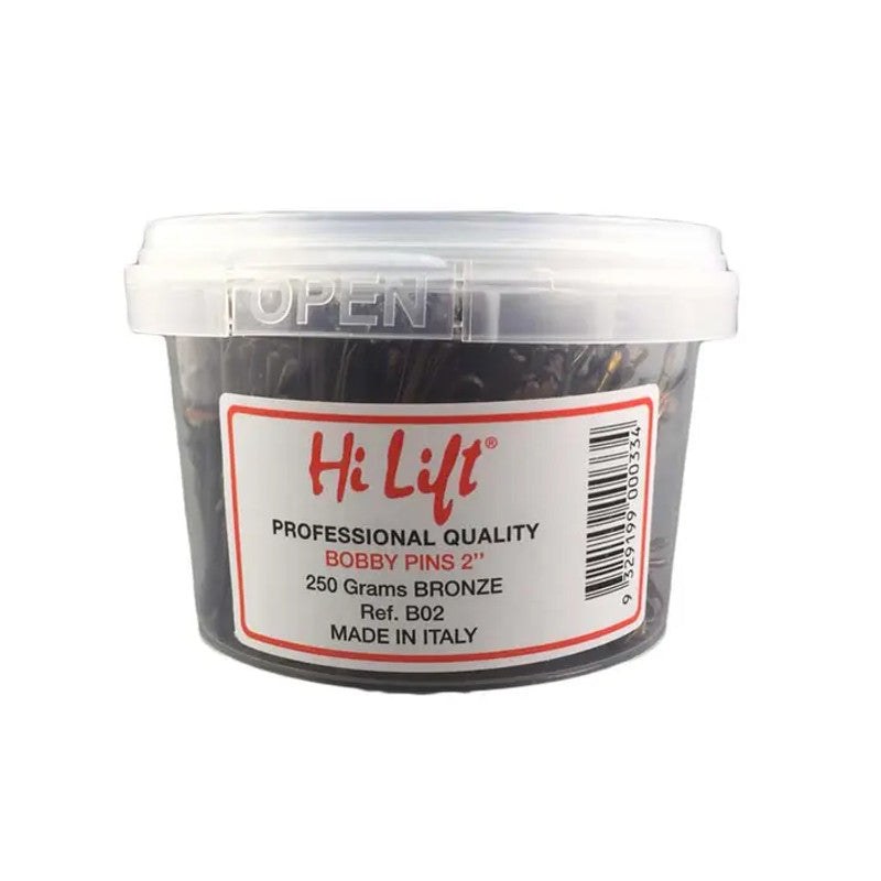 HI-LIFT BOBBY PINS BRONZE 2" 250GM