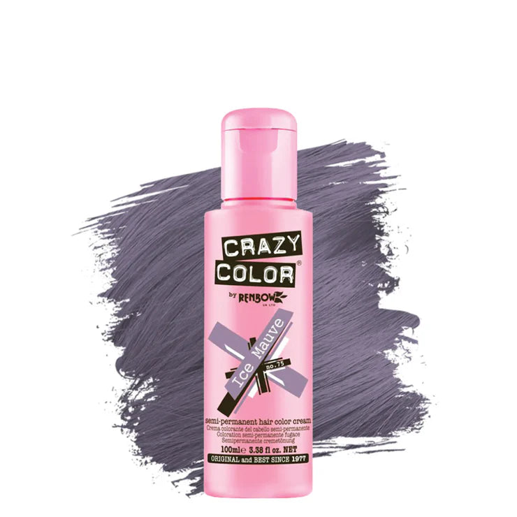 CRAZY COLOR SEMI-PERMANENT HAIR COLOR CREAM - ICE MAUVE #75