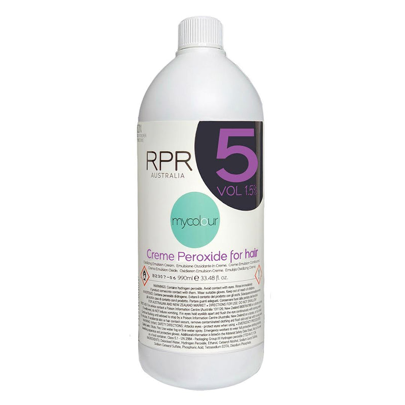 RPR MY COLOUR CREME PEROXIDE 1.5% 5VOL 990ML
