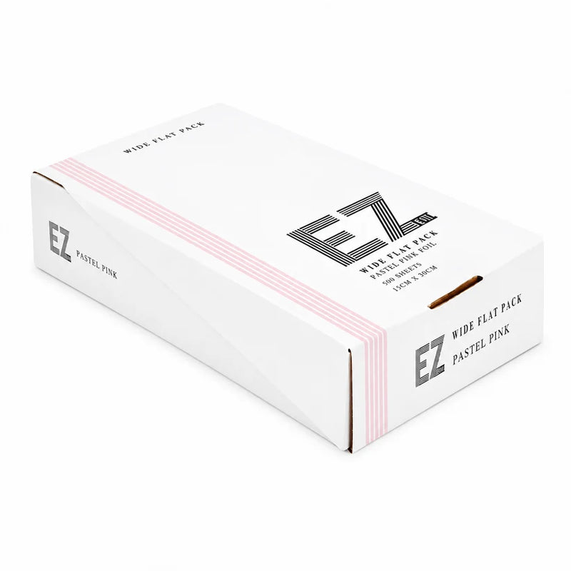 EZ FOIL PASTEL PINK WIDE FLAT PACK 500 SHEETS