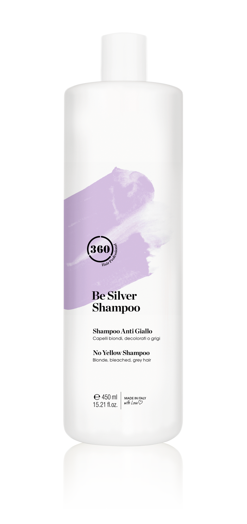 360 HAIR PROFESSIONAL BE SILVER SHAMPOO 450ML