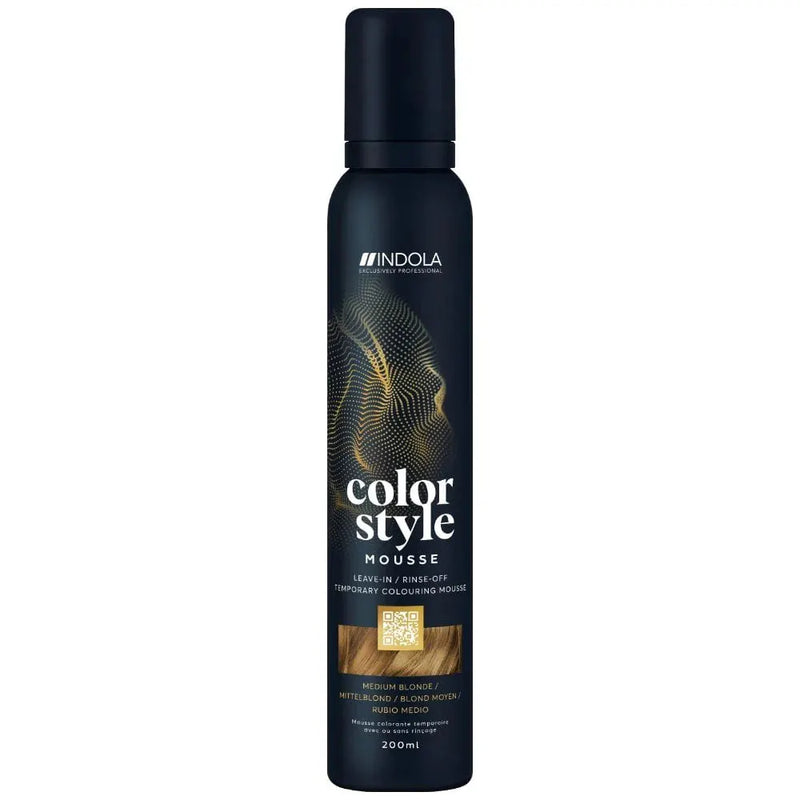 INDOLA COLOR STYLE MOUSSE - MEDIUM BLONDE 200ML