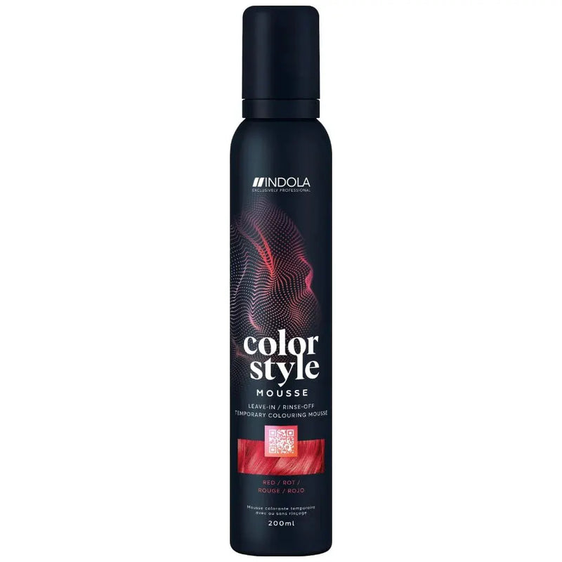 INDOLA COLOR STYLE MOUSSE - RED 200ML