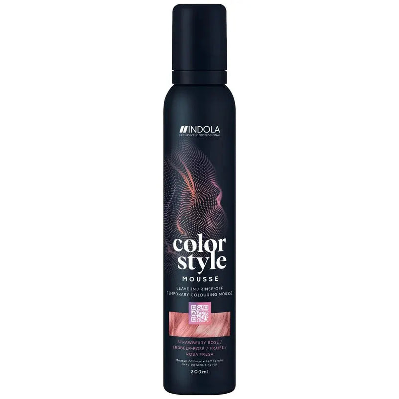 INDOLA COLOR STYLE MOUSSE - STRAWBERRY ROSE 200ML