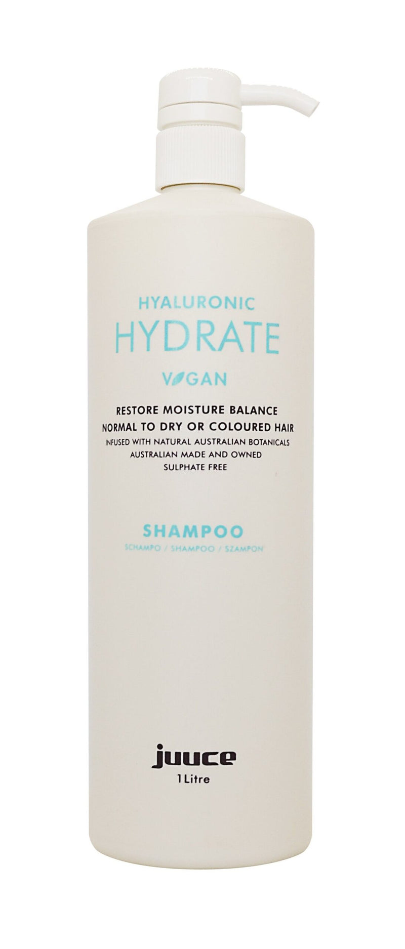 JUUCE HYALURONIC HYDRATE SHAMPOO 1 LITRE - NEW