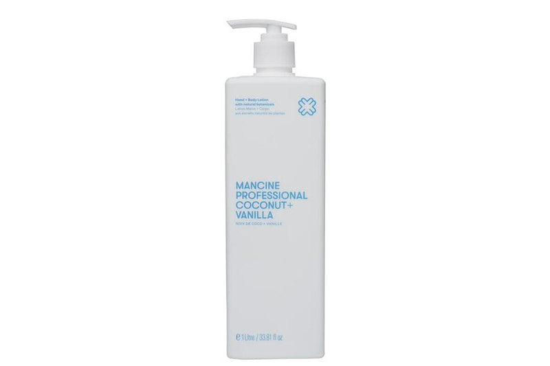 MANCINE COCONUT &amp; VANILLA HAND &amp; BODY LOTION 1LT