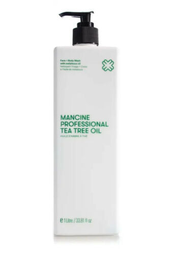 MANCINE TEA TREE OIL FACE &amp; BODY WASH 1LT