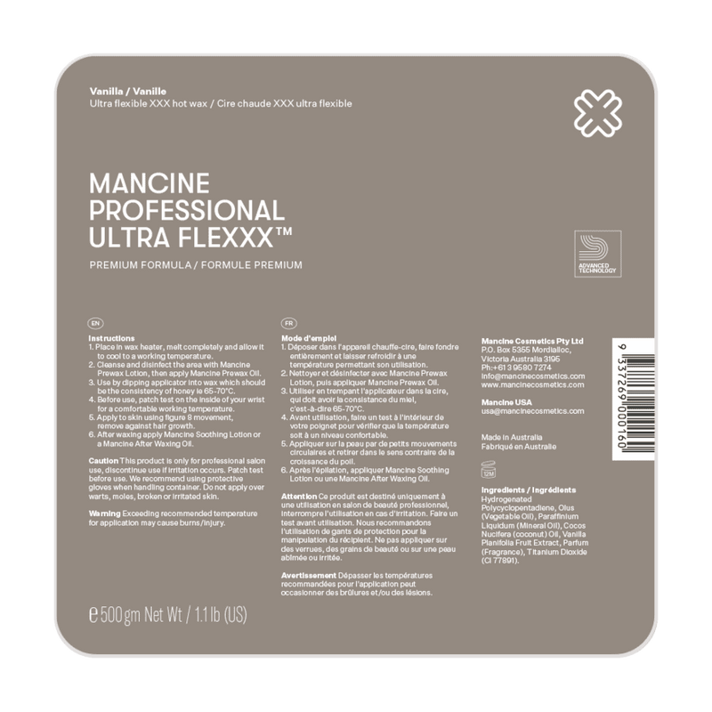 MANCINE ULTRAFLEXXX WHITE HOT WAX 500GM