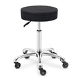 EZ ESSENTIALS ROUND BLACK HAIRDRESSING CUTTING STOOL