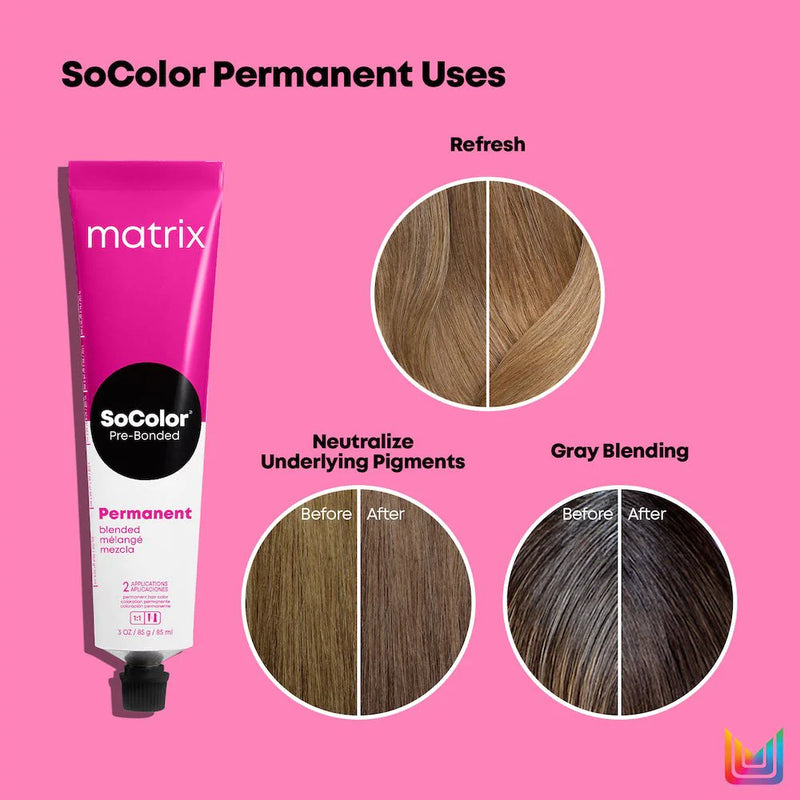 MATRIX SO COLOR PRE-BONDED PERMANENT COLOR 85ML