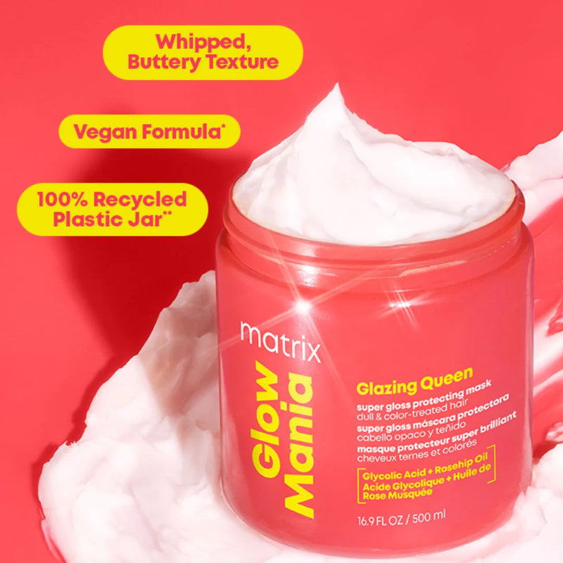 MATRIX TOTAL RESULTS GLOW MANIA GLAZING QUEEN SUPER GLOSS PROTECTING MASK 500ML