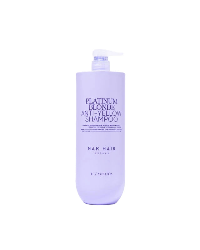 NAK SIGNATURE PLATINUM BLONDE ANTI-YELLOW SHAMPOO 1L