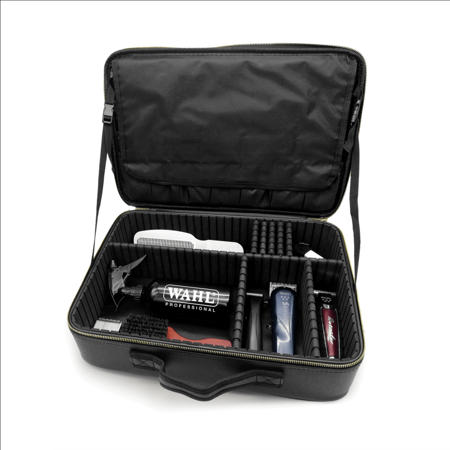 WAHL WHITE PROFESSIONAL CASE WITH BLACK LOGO Hover Image