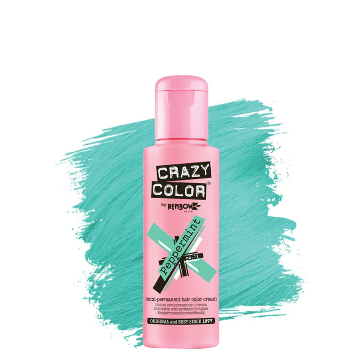 CRAZY COLOR  SEMI-PERMANENT HAIR COLOR CREAM -  PEPPERMINT #71