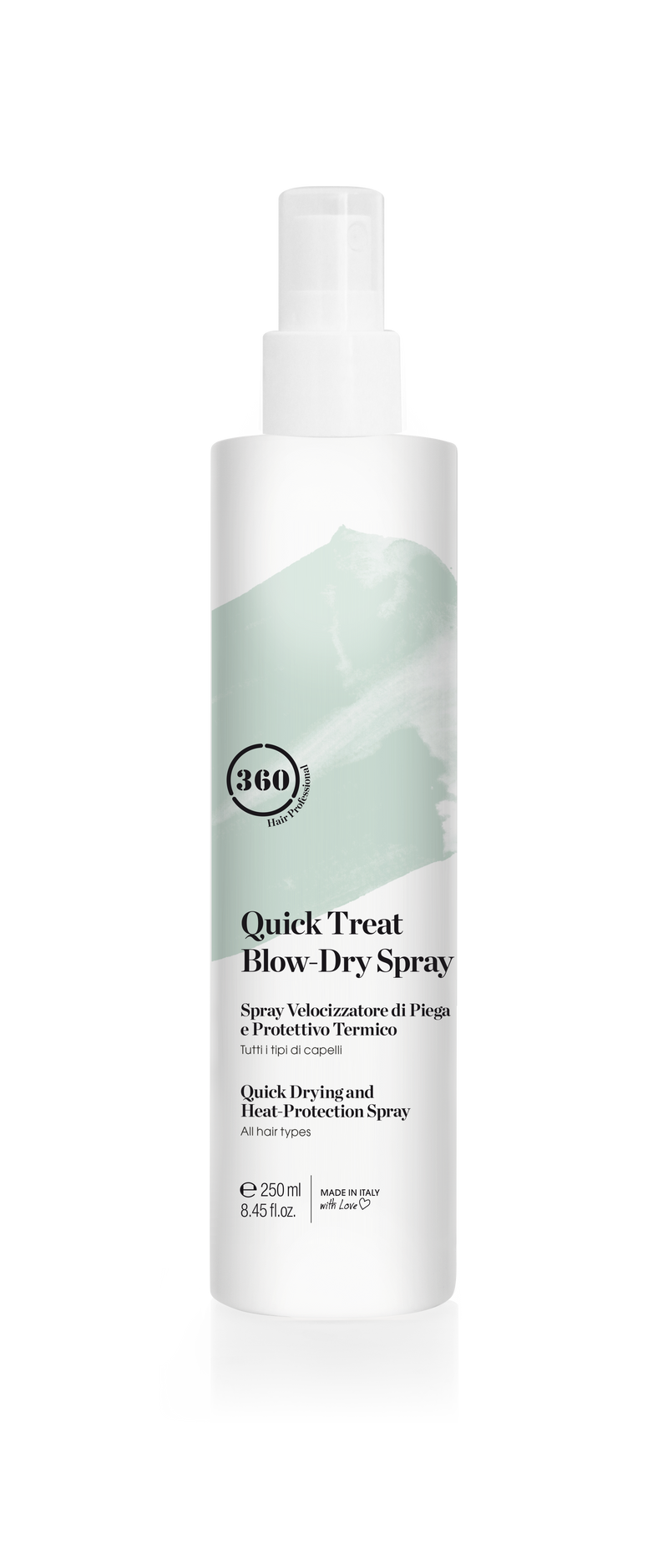360 HAIR PROFESSIONAL QUICK TREAT BLOW DRY SPRAY 250ML