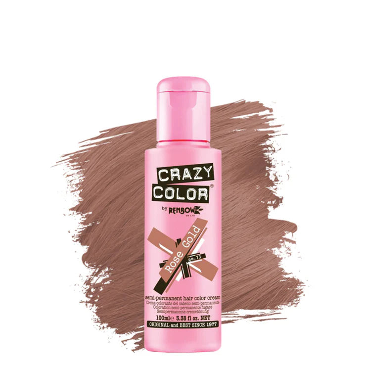 CRAZY COLOR  SEMI-PERMANENT HAIR COLOR CREAM - ROSE GOLD #73