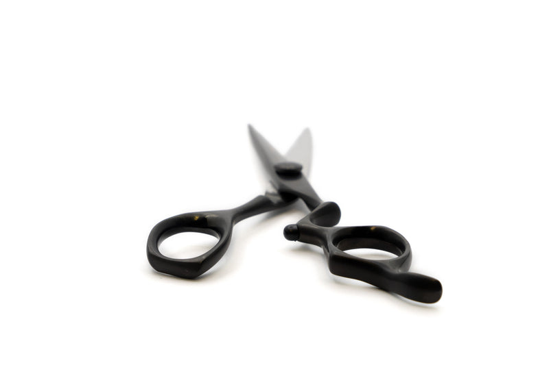 GLOBAL SCISSORS RAVEN MATTE BLACK BUNDLE - 6 OR 7 INCH SCISSOR AND 6 INCH THINNER