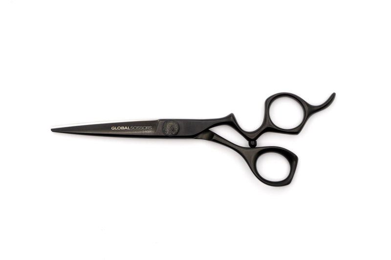 GLOBAL SCISSORS RAVEN MATTE BLACK BUNDLE - 6 OR 7 INCH SCISSOR AND 6 INCH THINNER