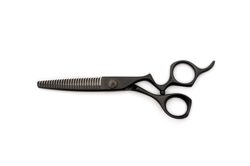 GLOBAL SCISSORS RAVEN MATTE BLACK BUNDLE - 6 OR 7 INCH SCISSOR AND 6 INCH THINNER