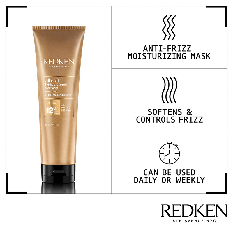 REDKEN ALL SOFT HEAVY CREAM SUPER TREATMENT MASK 250ML