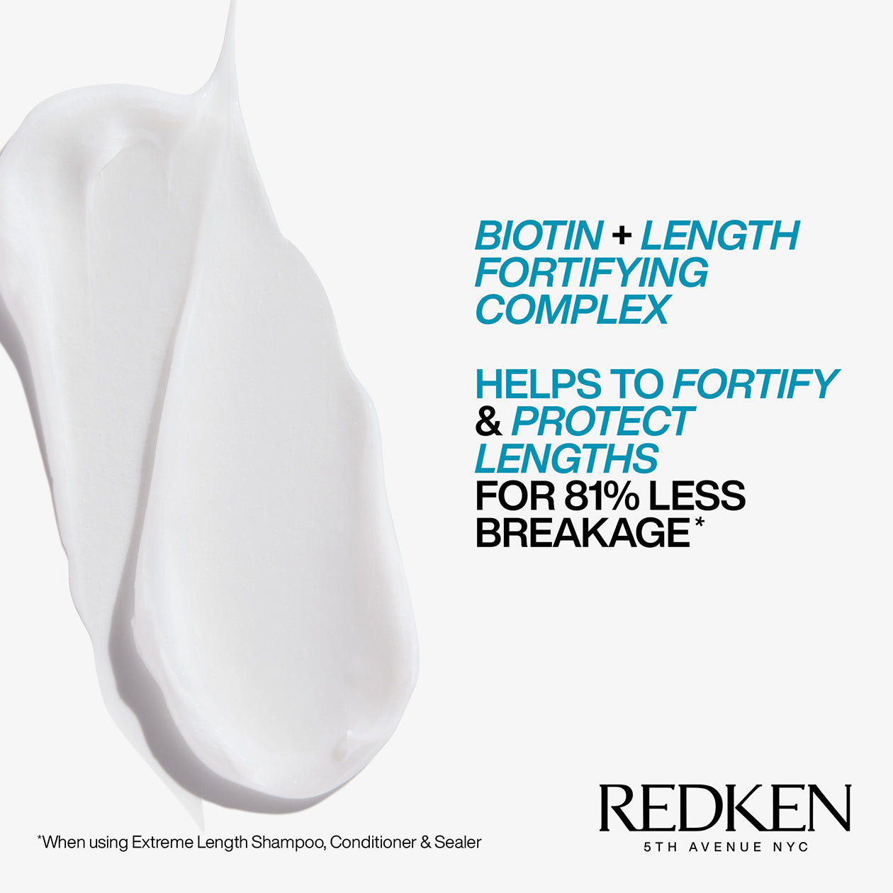 REDKEN EXTREME LENGTH CONDITIONER WITH BIOTIN 300ML Hover Image